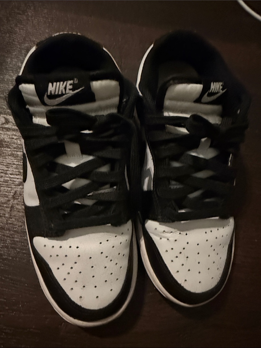 Nike Kids Black and White Low-Top Sneakers - Classic Contrast